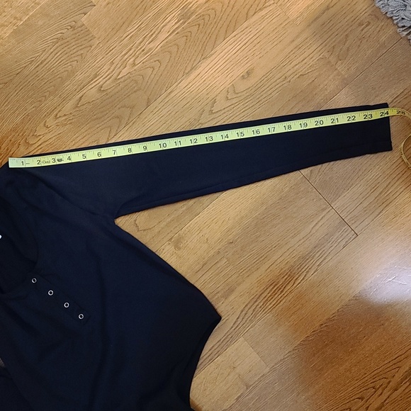 Cloth by Design Women's Black Long Sleeve Bodysuit (Sz S) - Picture 5 of 6